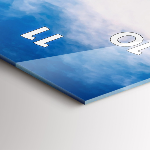 Reloj de cristal vertical Cascada en Islandia - espejomat.es