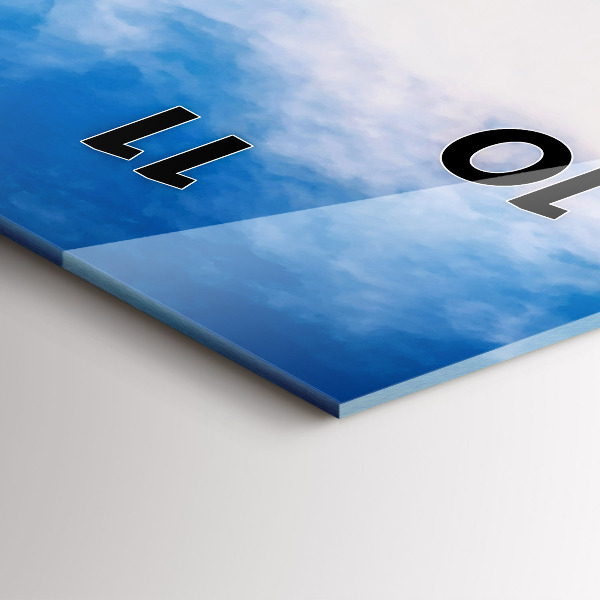 Reloj de cristal vertical Cascada en Islandia - espejomat.es