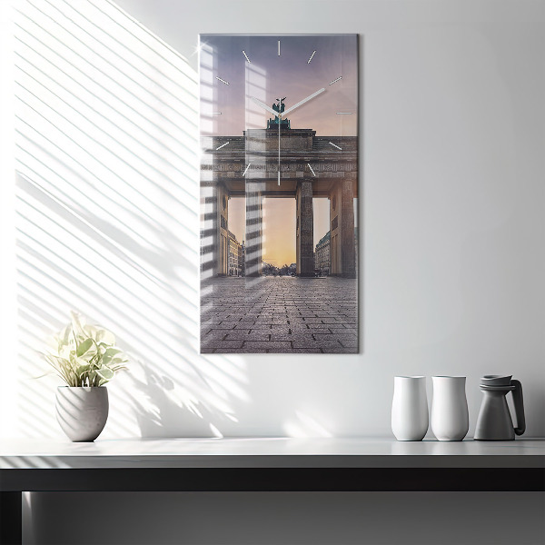 Reloj de vidrio vertical Puerta de Brandemburgo - espejomat.es
