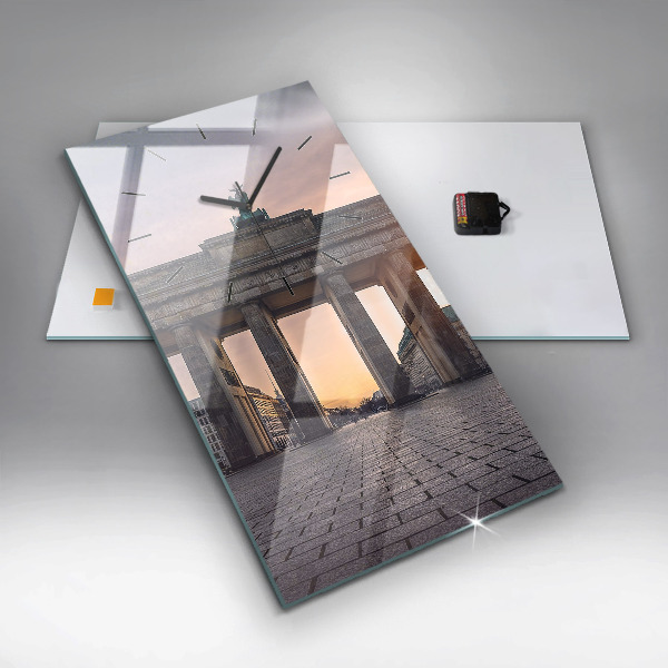 Reloj de vidrio vertical Puerta de Brandemburgo - espejomat.es