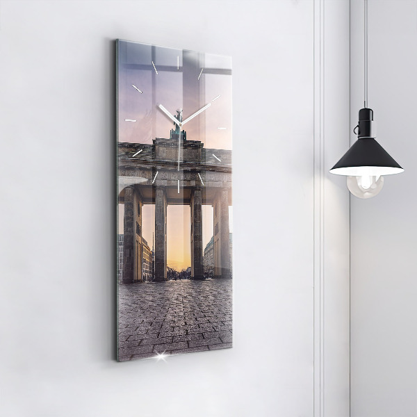 Reloj de vidrio vertical Puerta de Brandemburgo - espejomat.es