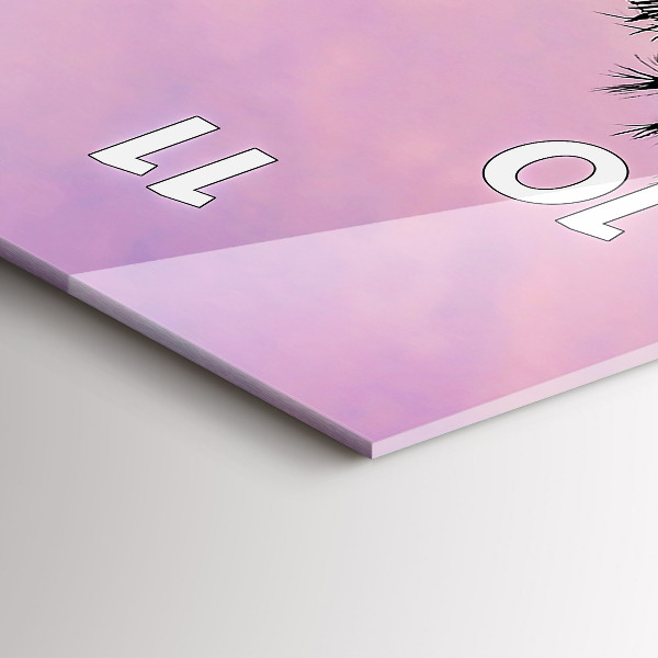 Reloj vertical Puesta de sol en Los Ángeles - espejomat.es