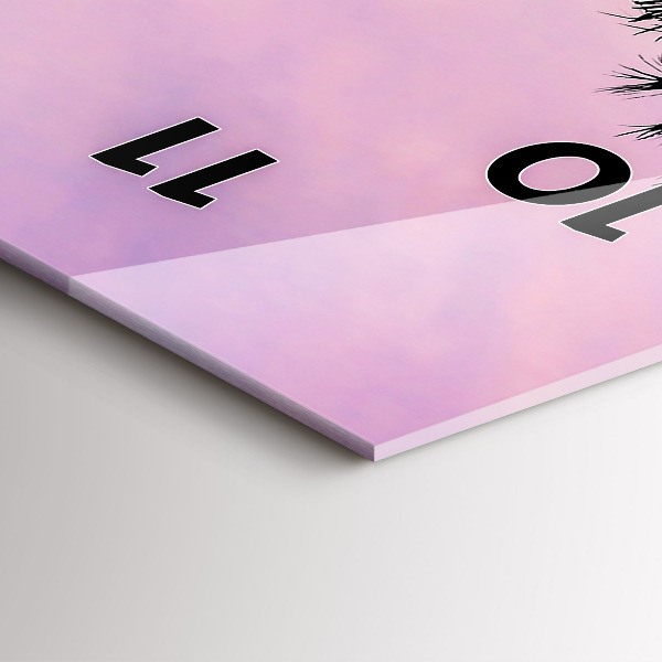 Reloj vertical Puesta de sol en Los Ángeles - espejomat.es