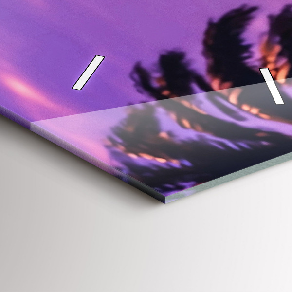 Reloj vertical Puesta de sol en Los Ángeles - espejomat.es