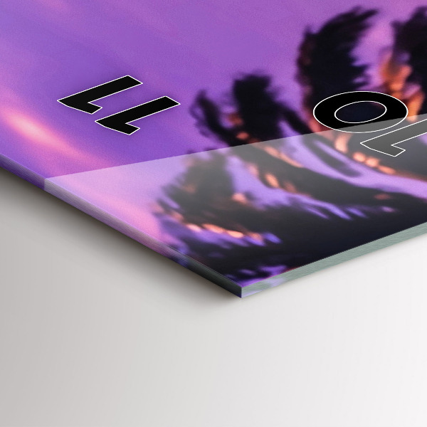 Reloj vertical Puesta de sol en Los Ángeles - espejomat.es