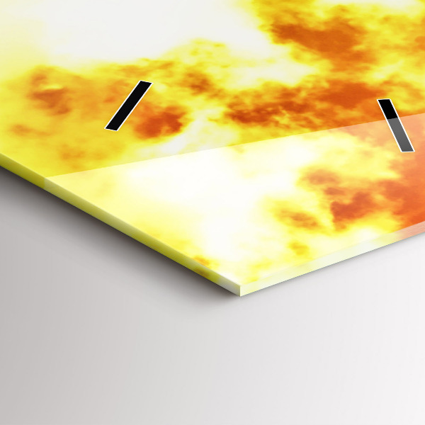 Reloj de vidrio vertical Río Hamburgo Alemania - espejomat.es