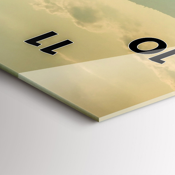 Reloj de vidrio vertical Paisaje de montaña - espejomat.es