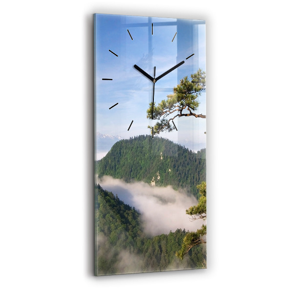 Reloj vertical Pico Sokolica en las montañas Pieniny - espejomat.es