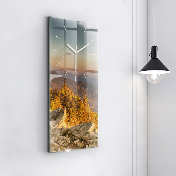 Reloj vertical Montañas Bieszczady - espejomat.es