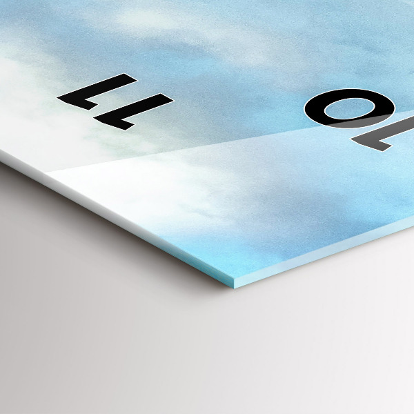 Reloj de vidrio vertical Paisaje de montaña en otoño - espejomat.es