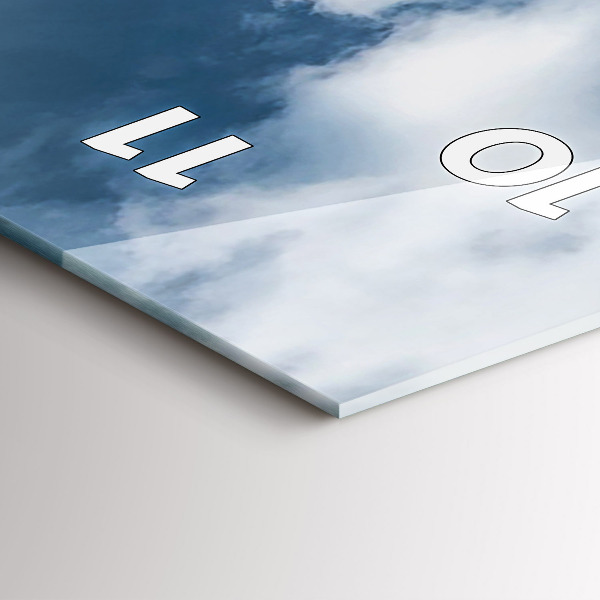 Reloj de cristal vertical Panorama de Ostrava - espejomat.es