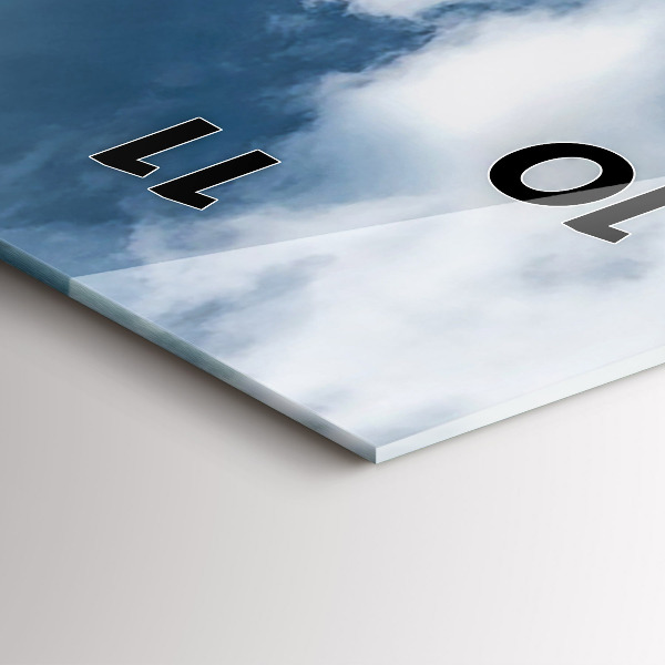 Reloj de cristal vertical Panorama de Ostrava - espejomat.es