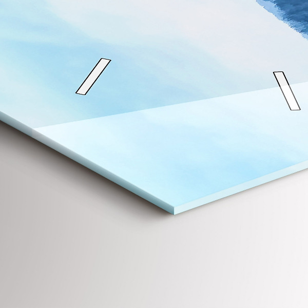 Reloj vertical Panorama de una ciudad en invierno - espejomat.es