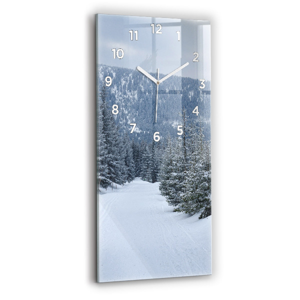 Reloj vertical Montañas gigantes checas en invierno - espejomat.es