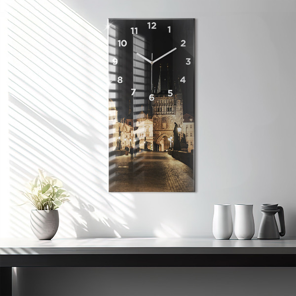 Reloj vertical Puente de Carlos en Praga - espejomat.es