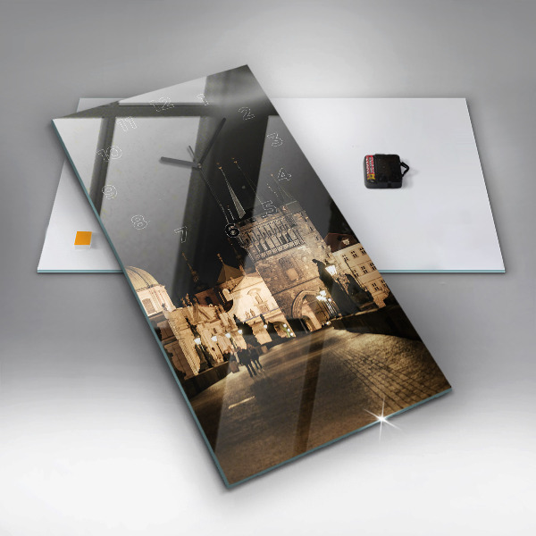 Reloj vertical Puente de Carlos en Praga - espejomat.es