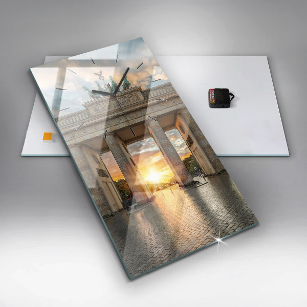 Reloj vertical Puerta de Brandemburgo en Berlín - espejomat.es