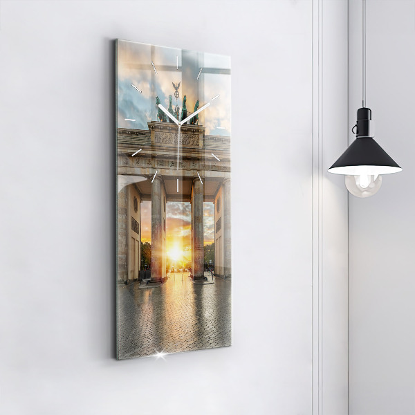 Reloj vertical Puerta de Brandemburgo en Berlín - espejomat.es