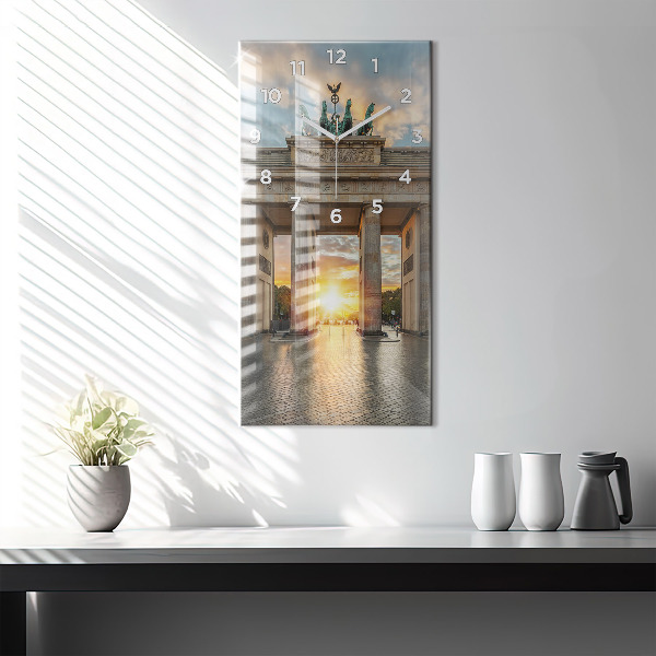 Reloj vertical Puerta de Brandemburgo en Berlín - espejomat.es