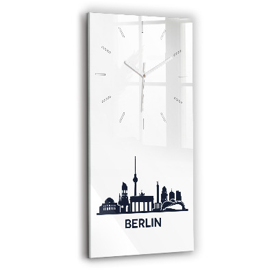 Reloj de cristal vertical Ilustración de la ciudad de Berlín - espejomat.es