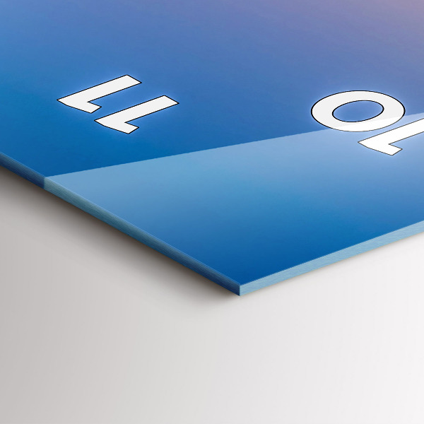 Reloj de vidrio vertical Ayuntamiento de Hamburgo - espejomat.es