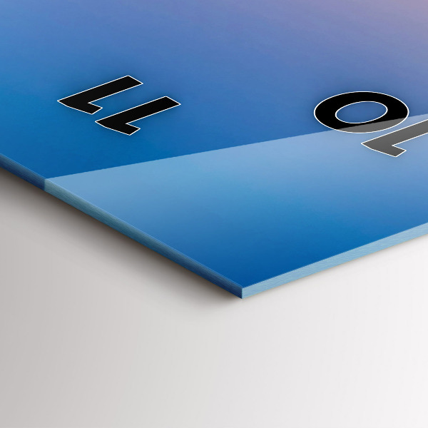 Reloj de vidrio vertical Ayuntamiento de Hamburgo - espejomat.es