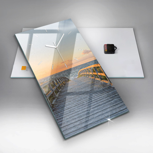 Reloj vertical Vacaciones en la playa - espejomat.es