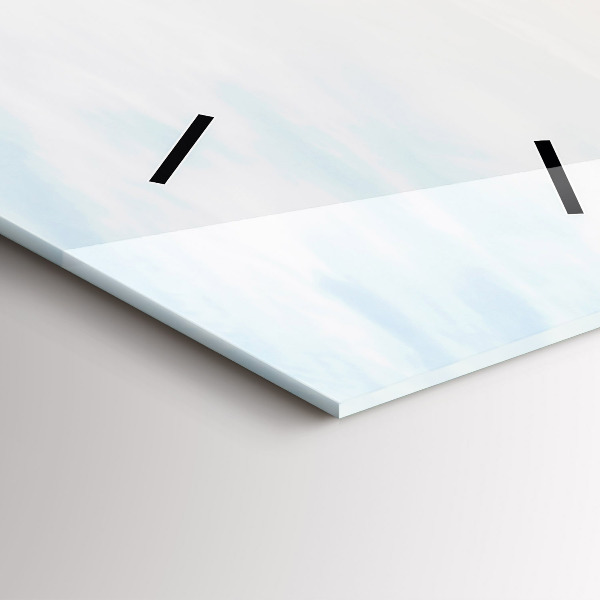 Reloj de vidrio vertical Puesta de sol sobre el mar - espejomat.es