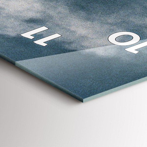 Reloj de vidrio vertical Montañas Watzmann - espejomat.es