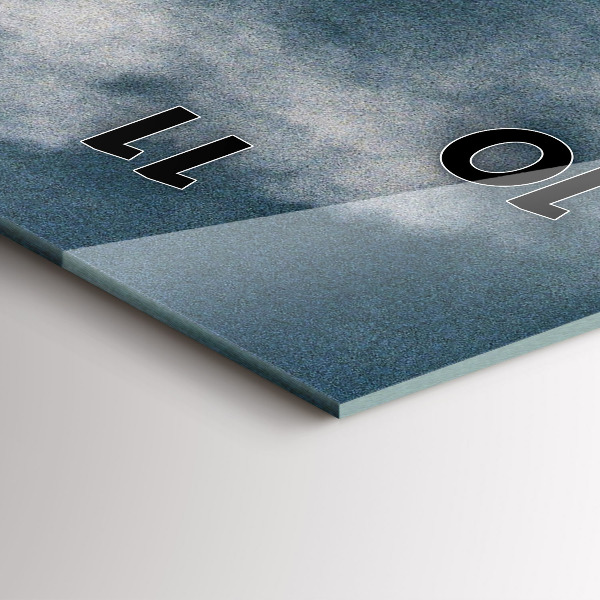 Reloj de vidrio vertical Montañas Watzmann - espejomat.es