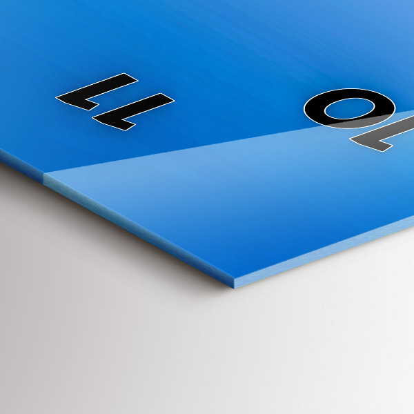 Reloj de vidrio vertical Castillo de Spiš en Eslovaquia - espejomat.es