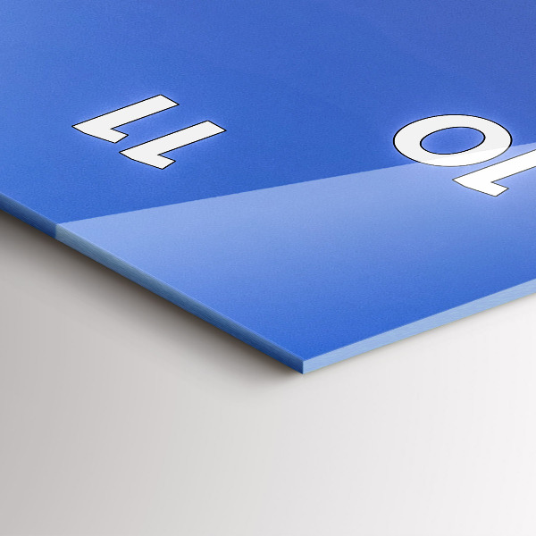 Reloj de cristal vertical Ciudad iluminada de noche - espejomat.es