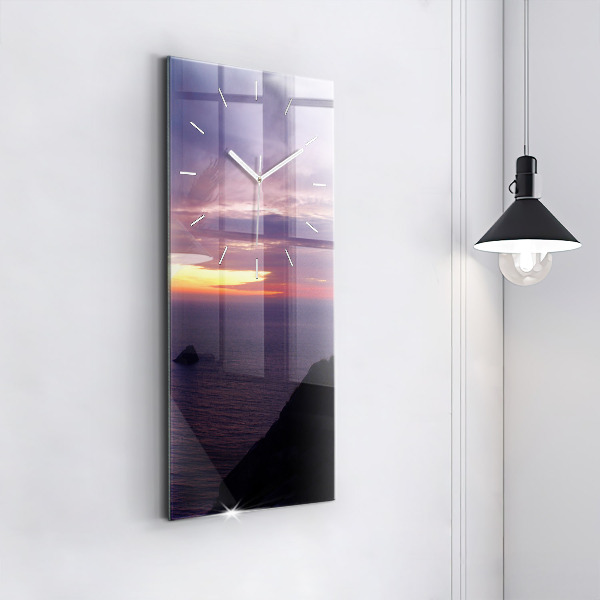 Reloj de cristal vertical Cabeza de piedra - espejomat.es