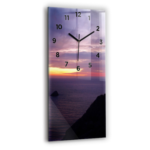 Reloj de cristal vertical Cabeza de piedra - espejomat.es