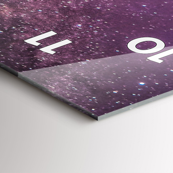 Reloj de cristal vertical Paisaje de montaña - espejomat.es