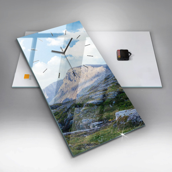 Reloj de vidrio vertical Paisaje rocoso - espejomat.es