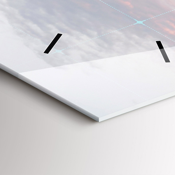 Reloj de vidrio vertical Rascacielos en Filadelfia - espejomat.es