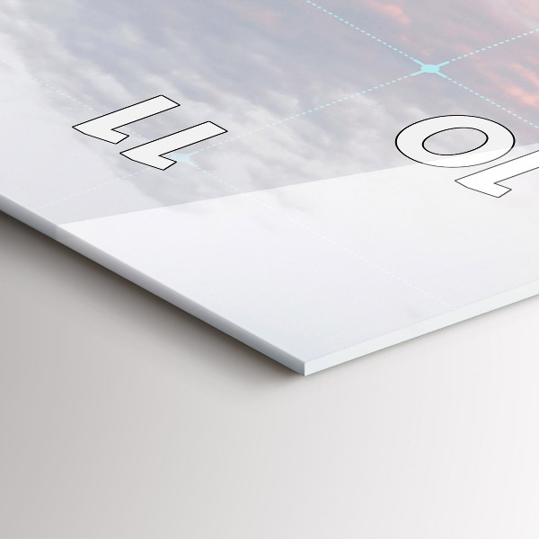 Reloj de vidrio vertical Rascacielos en Filadelfia - espejomat.es