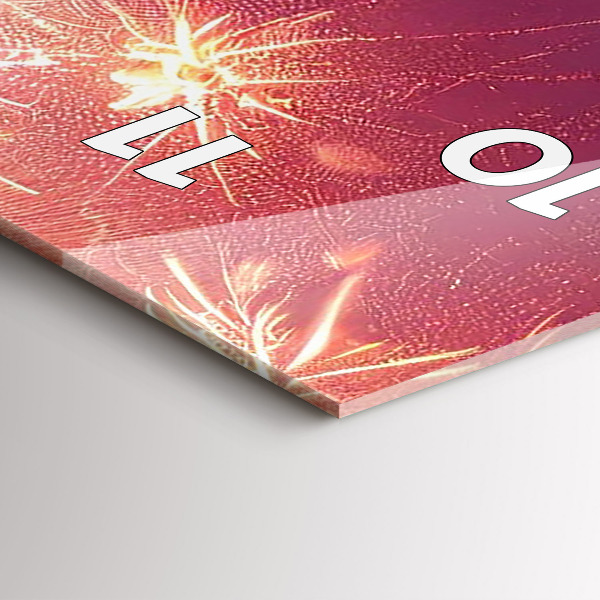 Reloj vertical Ciudad de noche en Filadelfia - espejomat.es