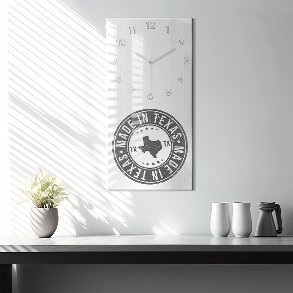 Reloj vertical Sello de Texas - espejomat.es