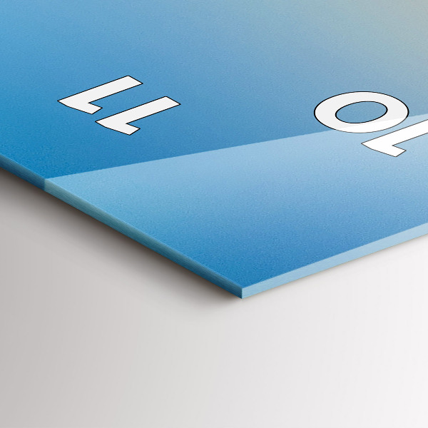 Reloj de cristal vertical Carretera de San Francisco - espejomat.es