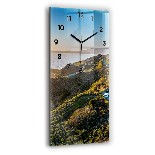 Reloj de cristal vertical Carretera de San Francisco - espejomat.es
