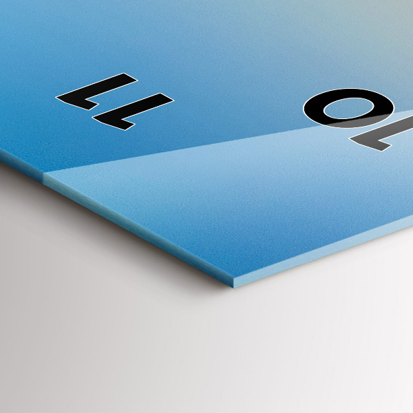 Reloj de cristal vertical Carretera de San Francisco - espejomat.es