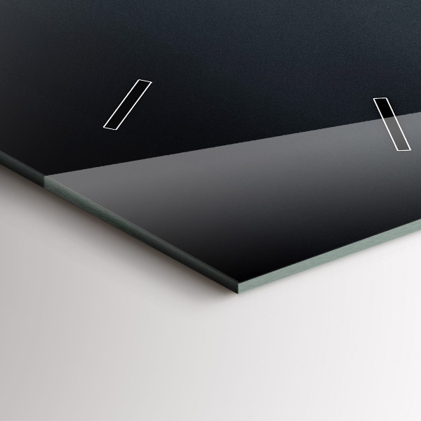 Reloj de vidrio vertical Puente de noche San Francisco - espejomat.es