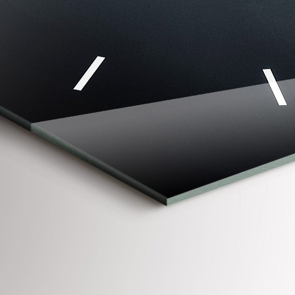 Reloj de vidrio vertical Puente de noche San Francisco - espejomat.es