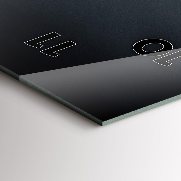 Reloj de vidrio vertical Puente de noche San Francisco - espejomat.es