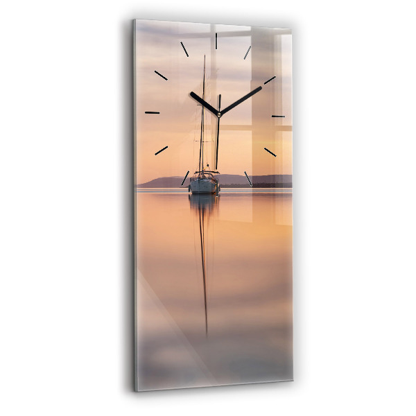 Reloj de cristal vertical Lago Balaton USA - espejomat.es