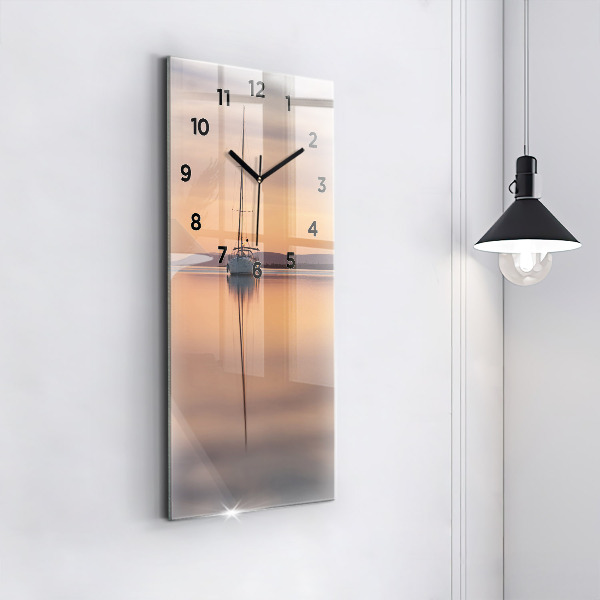 Reloj de cristal vertical Lago Balaton USA - espejomat.es