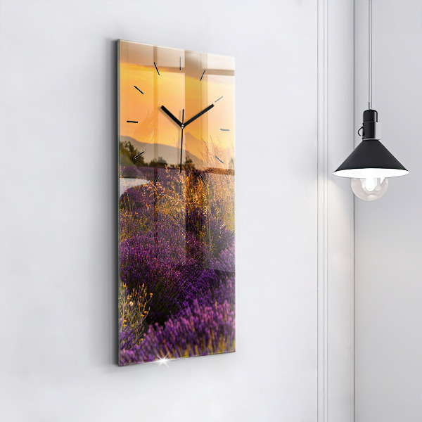 Reloj vertical Pradera de lavanda Francia - espejomat.es