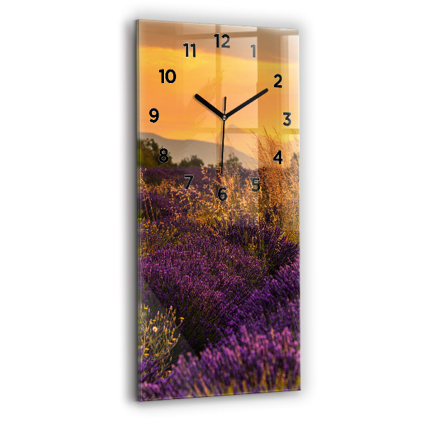Reloj vertical Pradera de lavanda Francia - espejomat.es